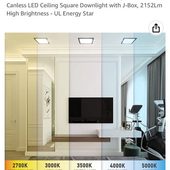 Brand new in box square recessed LED lights. - Picture 3 of 10